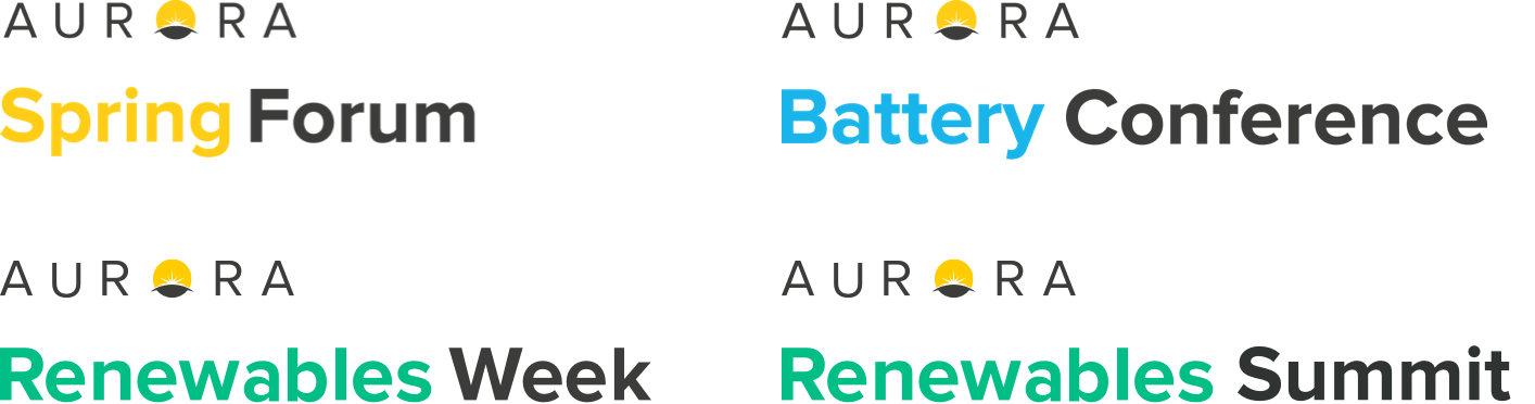 Aurora event logos